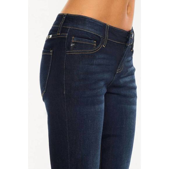 NEW KANCAN annie low rise bootcut jeans in dark - Picture 5 of 7